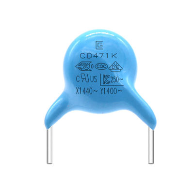 UL認定 250VAC Y1 安全性471K/400V コンデンサ 2A-20A 定電 -40°C~85°C 動作温度