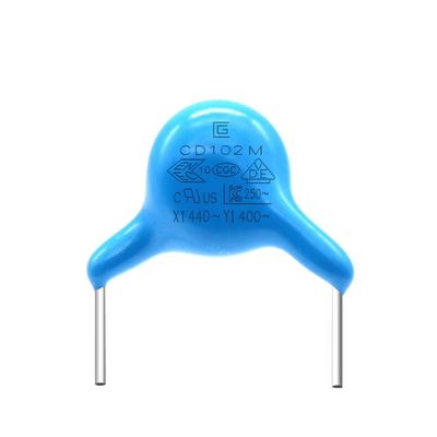 102M/400V陶磁器のコンデンサーは高温抵抗/炎-抑制剤--をタイプする