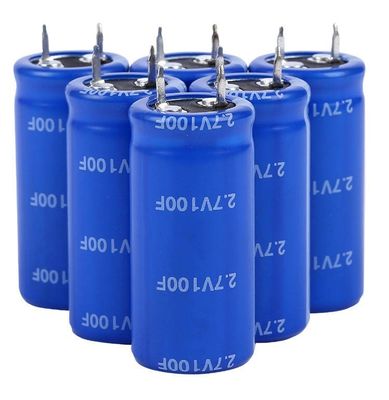 長いサイクル寿命100f 2.7 V Supercapacitorのよく超低い温度の特徴を