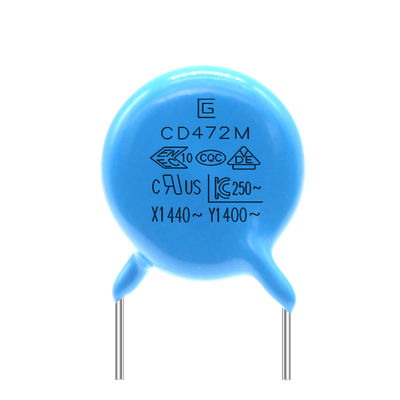 -40C-85C Y1 安全コンデンサ容量 472M/400V 絶縁抵抗 &gt; 100MΩ CE認証