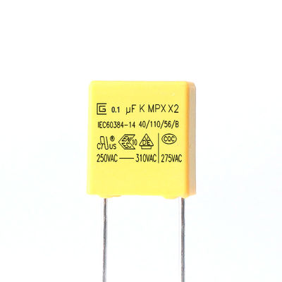 ラジアルX2 安全コンデンサ 250VAC コンデンサ範囲 0.001uF - 4.7uF - 40.C から 85.C