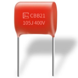 よい湿気抵抗はポリプロピレンのコンデンサーCBB21 105J 400V P15MMを金属で処理した