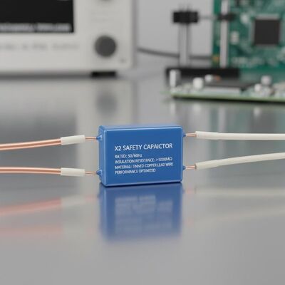 缶詰の銅鉛線材料X2 安全コンデンサ 定数周波数50 60Hz 性能のために隔熱抵抗000MΩを特徴とする